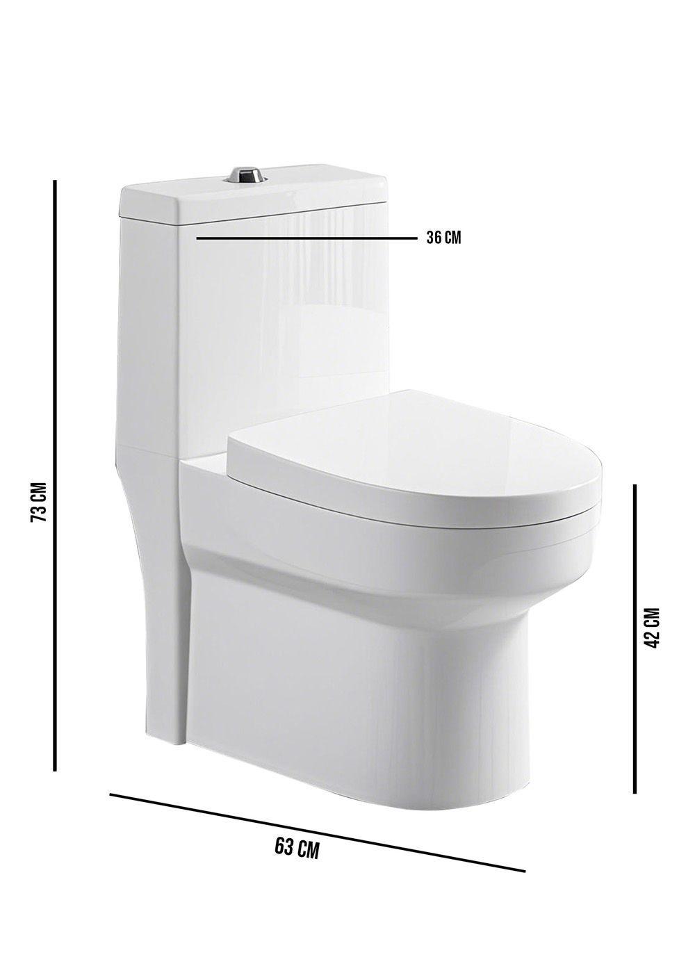 WC One Piece Joytek Millenium 8019 Descarga a Piso 30 cm-4