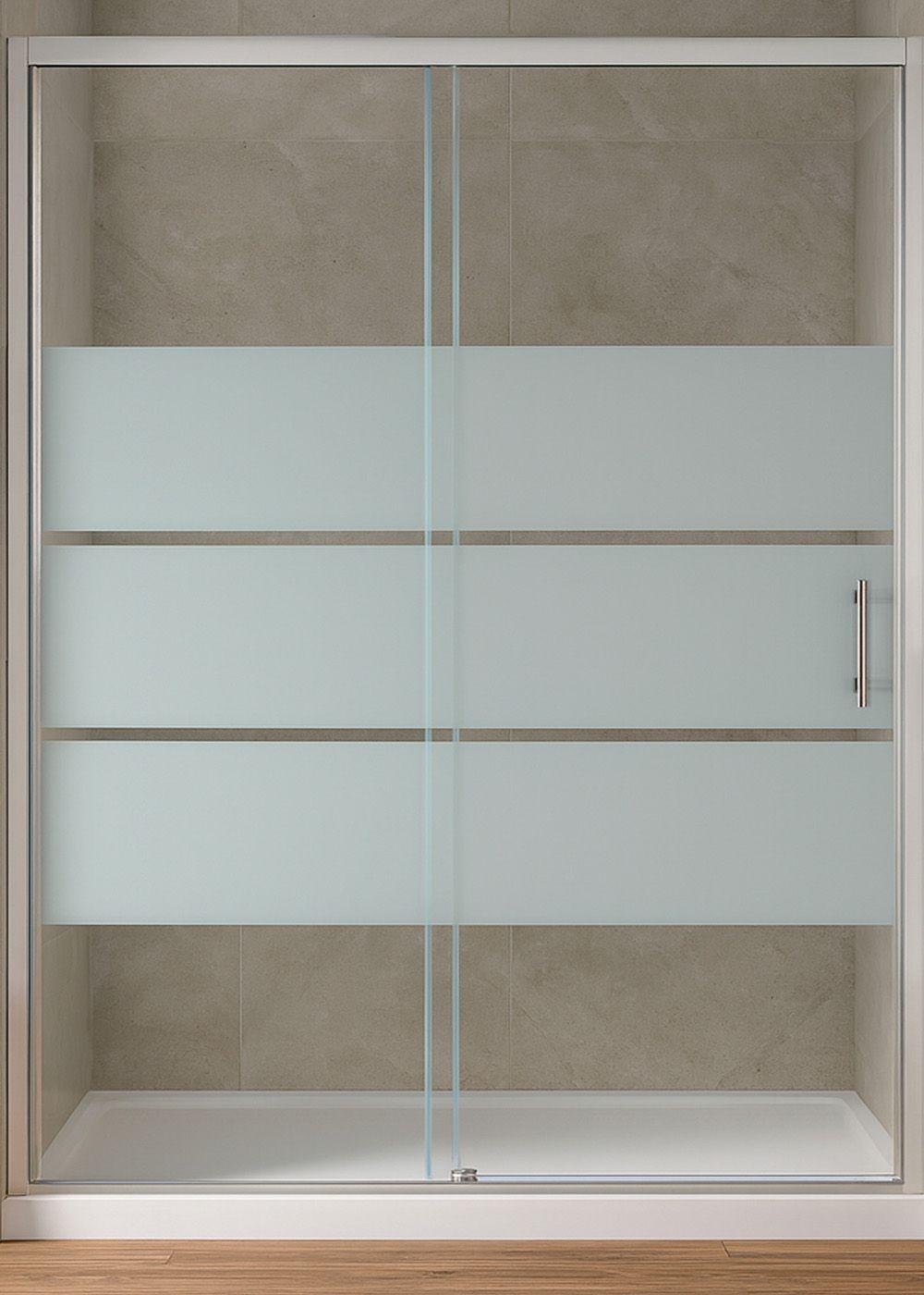 MAMPARA AJUSTABLE DE DUCHA STYLE 140-160 LINEAS BLANCAS (2 HOJAS)-7