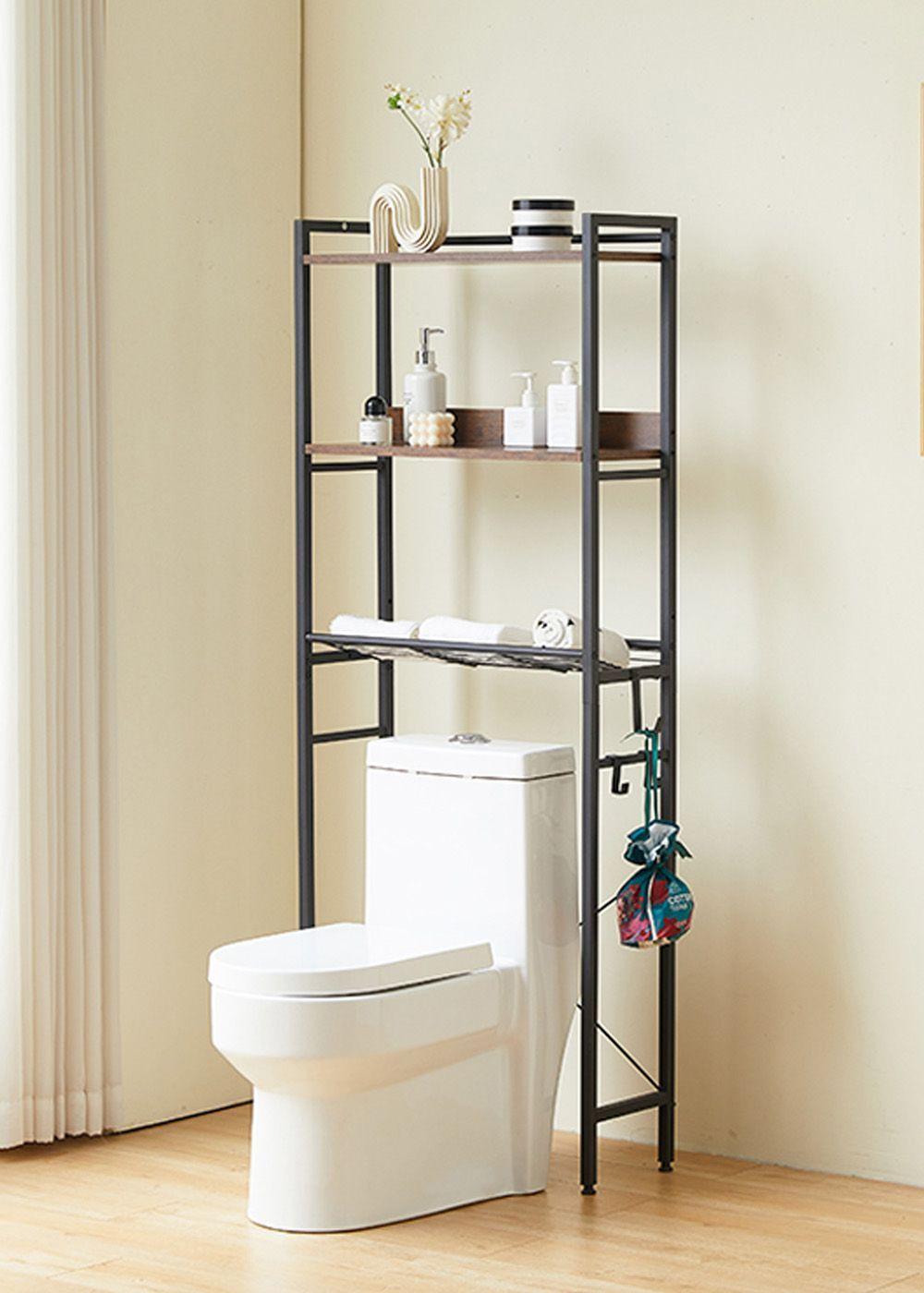 Estante Organizador para Baño sobre WC 162x64x24 cm-3
