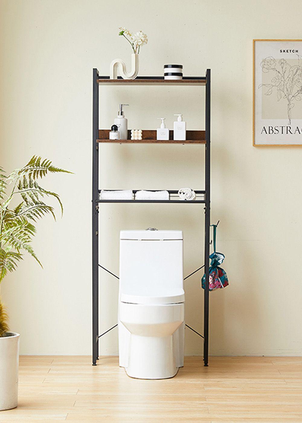 Estante Organizador para Baño sobre WC 162x64x24 cm-2