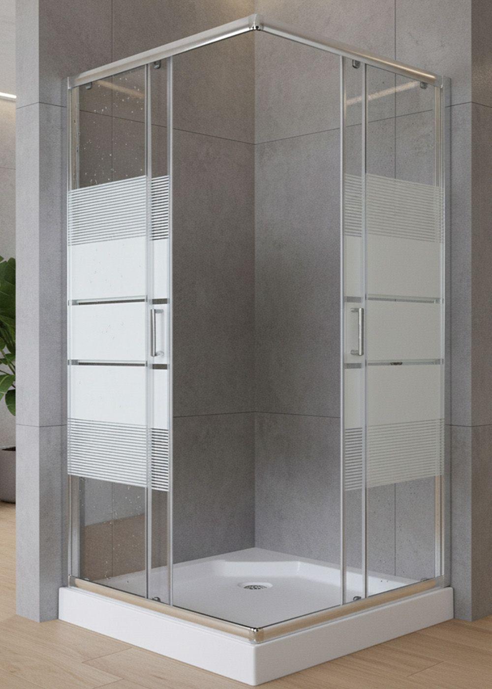 SHOWER DOOR JOYTEK STYLE RECTO BLANCO 90X90X198 CM (INCLUYE RECEPTÁCULO)-3