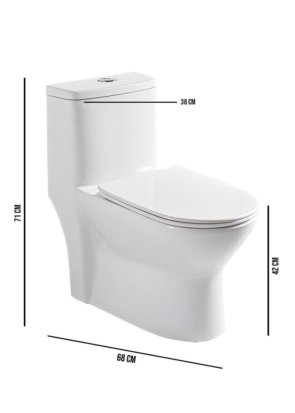 WC One Piece Joytek Millenium 8018 Descarga a Piso 30 cm-5