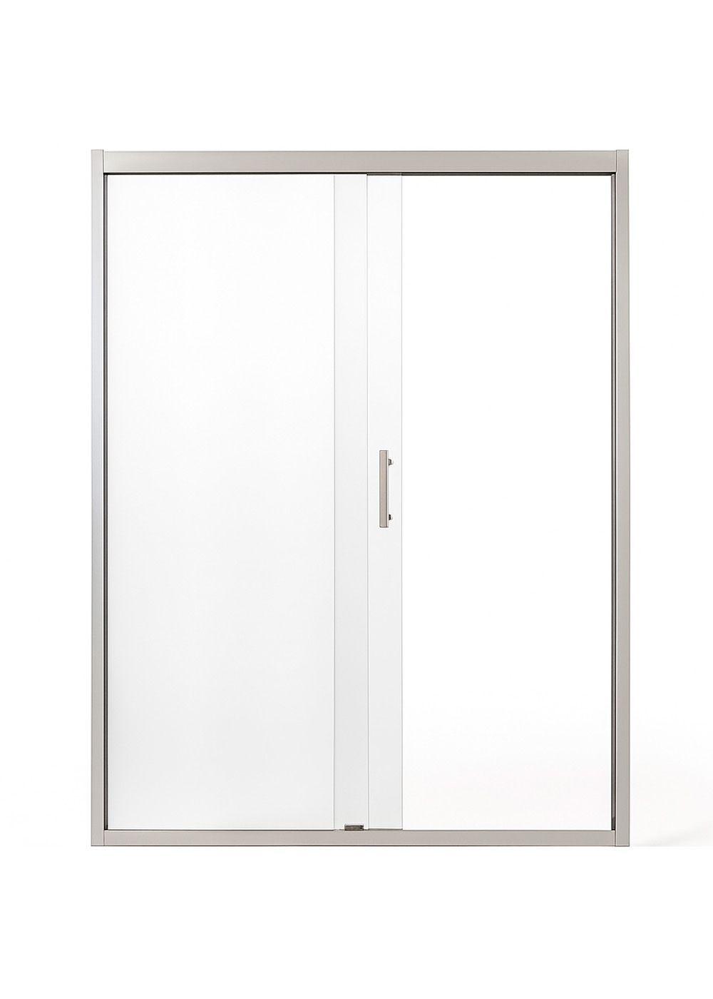 Mampara Ajustable de Ducha LENS 120-140 cm Transparente Cromado-2