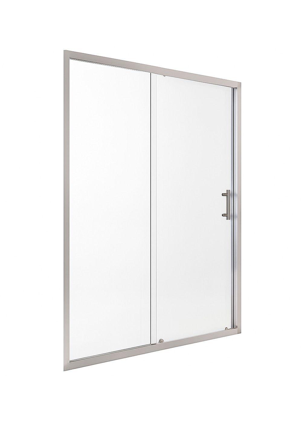 Mampara Ajustable de Ducha LENS 120-140 cm Transparente Cromado-3