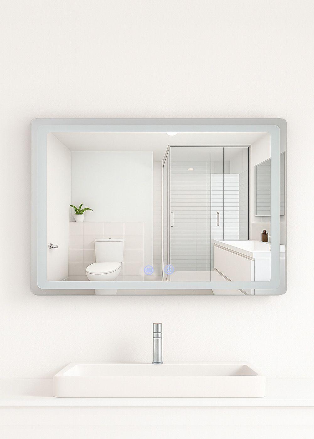 Espejo Rectangular Touch con Luz Led 3 colores 80 x 60 cm-4