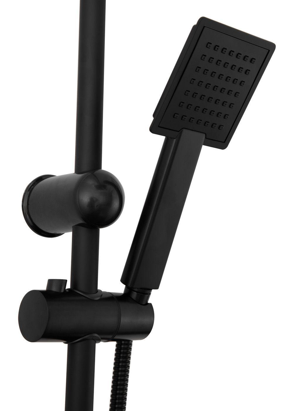 COLUMNA DE DUCHA JOYTEK PLATO CUADRADO NEGRO SH10MB-5