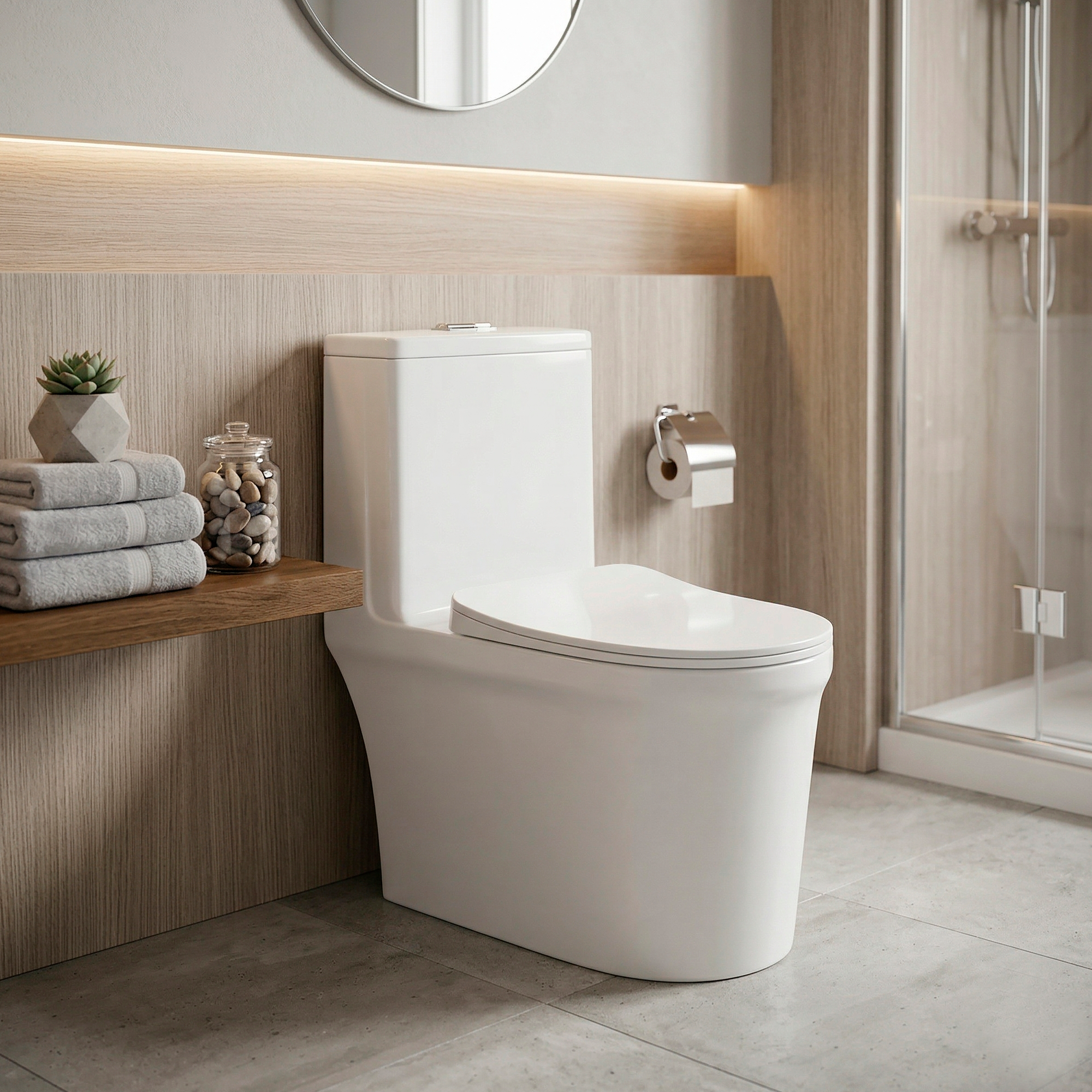 WC One Piece Premier 2051 Descarga a Piso 30 cm Blanco-2