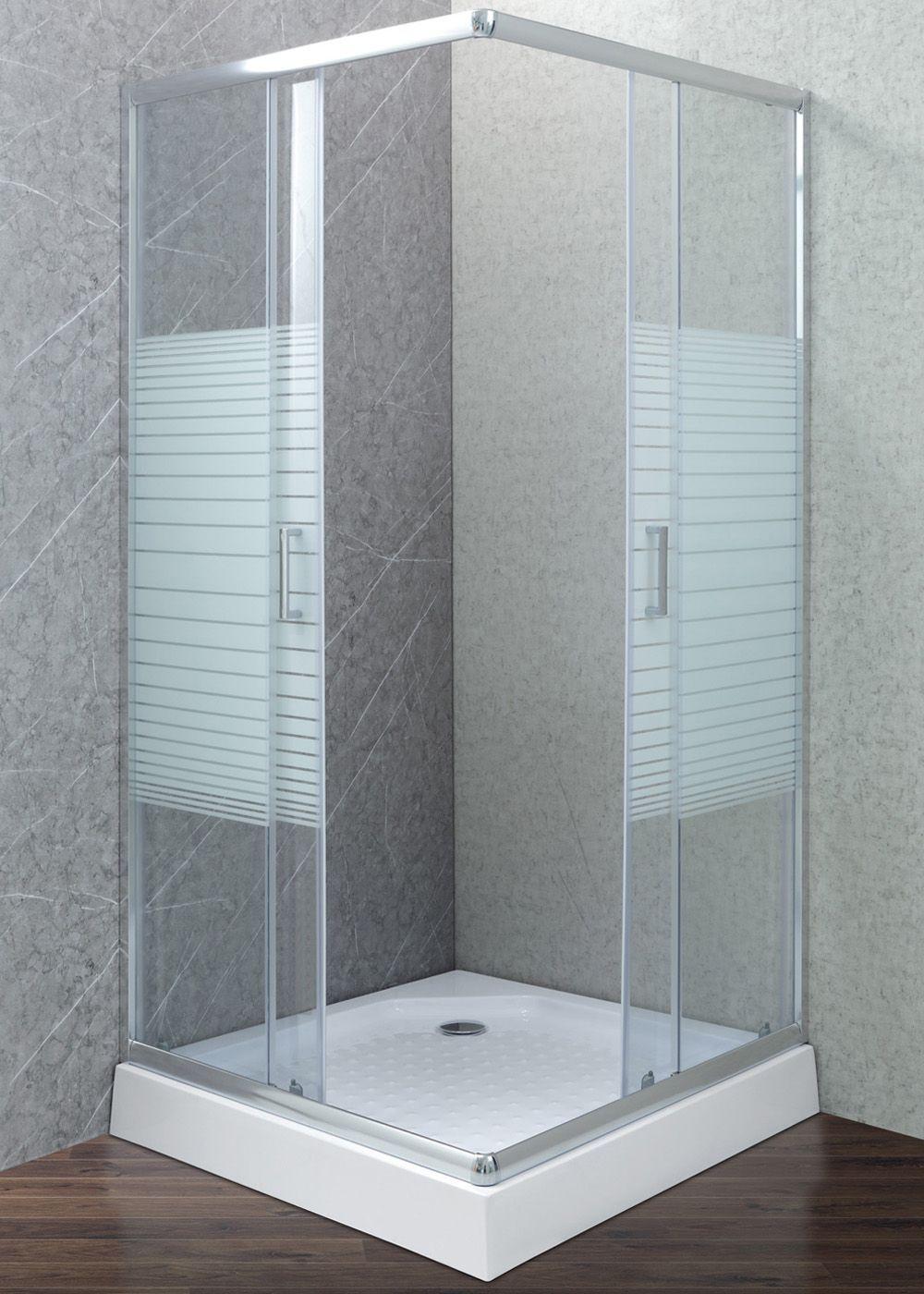 Shower Recto Strava Blanco 80x80cm (Incluye Receptáculo)-2