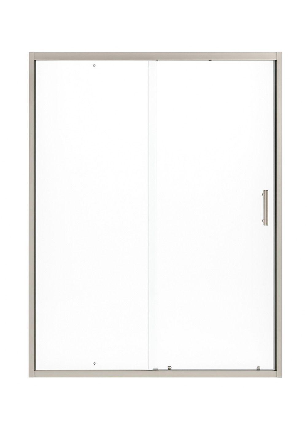 Mampara Ajustable de Ducha LENS 140-160 cm Transparente Cromado-1