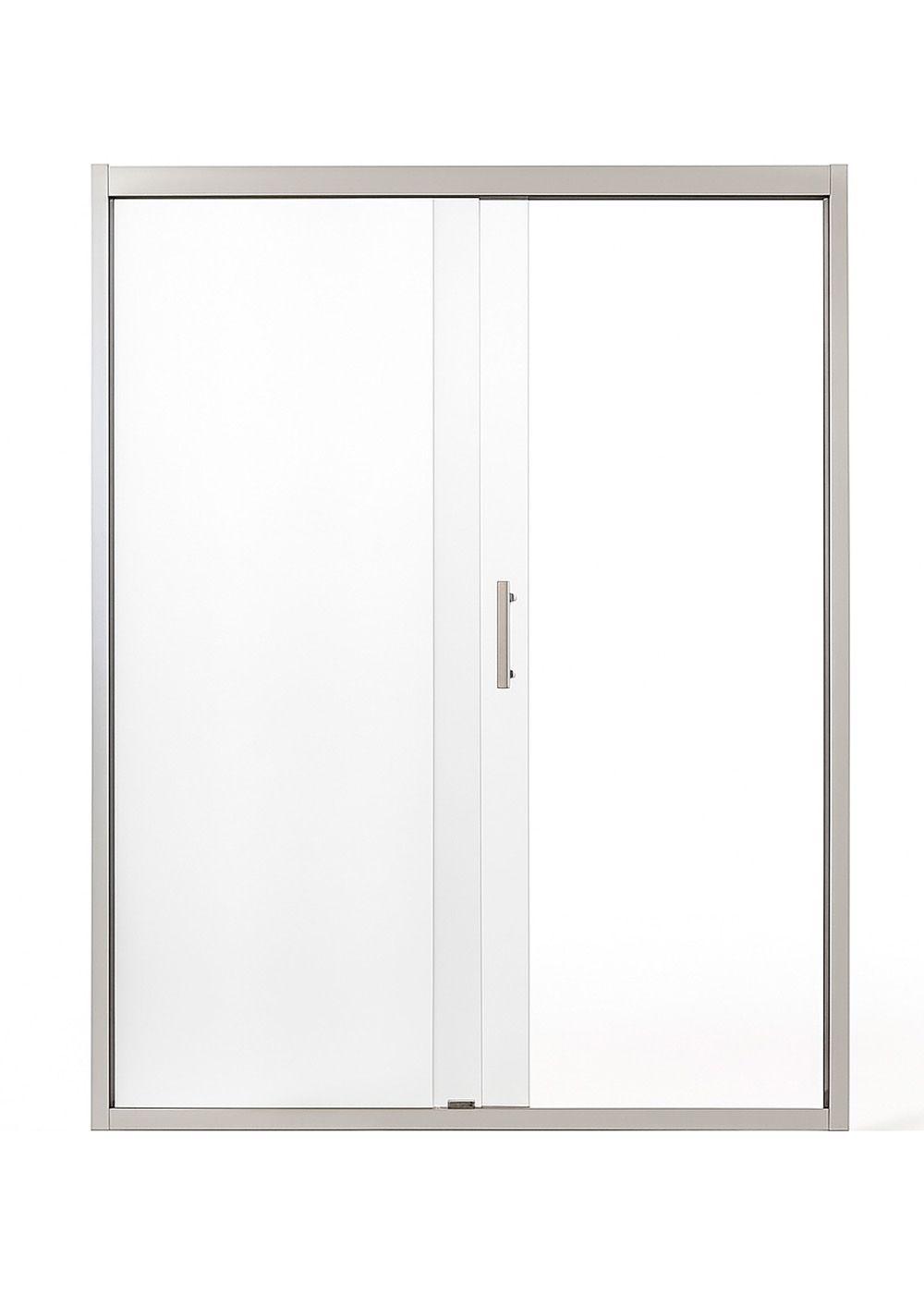 Mampara Ajustable de Ducha LENS 140-160 cm Transparente Cromado-2