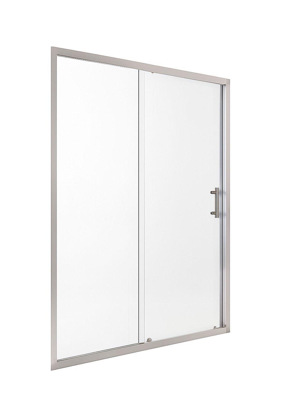 Mampara Ajustable de Ducha LENS 140-160 cm Transparente Cromado-3