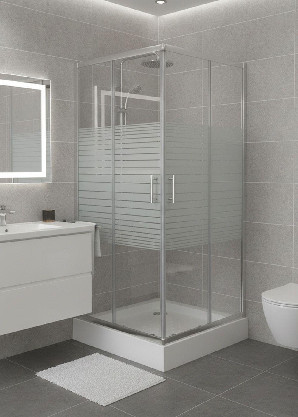 SHOWER DOOR JOYTEK RECTO STRAVA BLANCO 70X70X198 CM (INCLUYE RECEPTÁCULO)-2