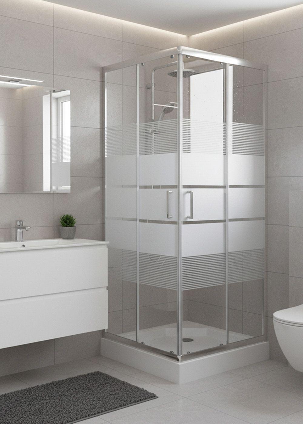 SHOWER DOOR JOYTEK RECTO STYLE BLANCO 70X70X198 CM (INCLUYE RECEPTÁCULO)-3
