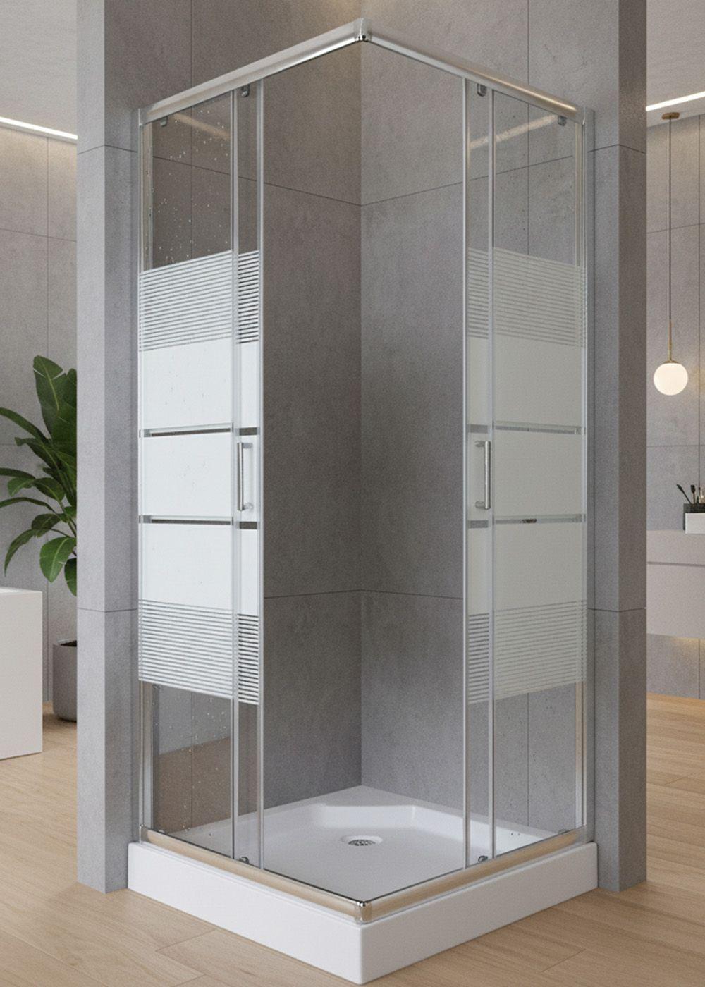 SHOWER DOOR JOYTEK RECTO STYLE BLANCO 70X70X198 CM (INCLUYE RECEPTÁCULO)-5