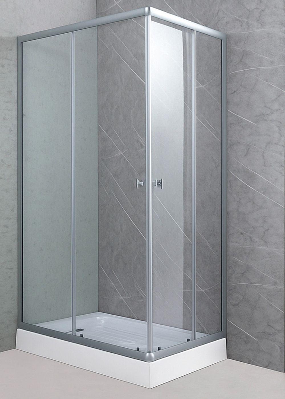 Shower Rectangular Lens Vidrios Transparentes 120x80cm (Incluye Receptáculo)-2