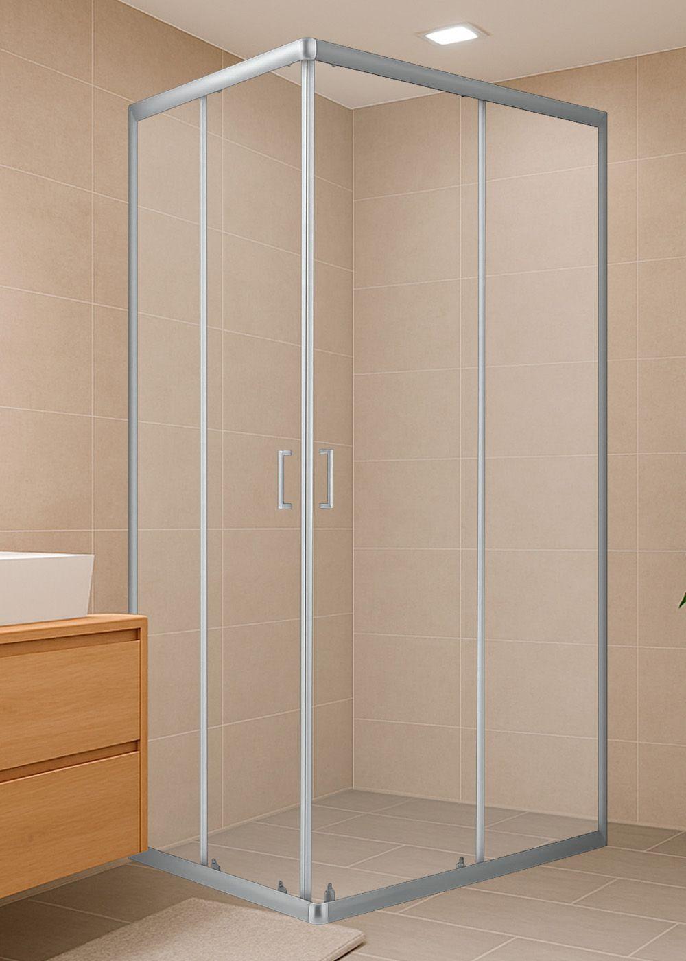 Shower Rectangular Lens Vidrios Transparentes 120x80cm (Incluye Receptáculo)-2