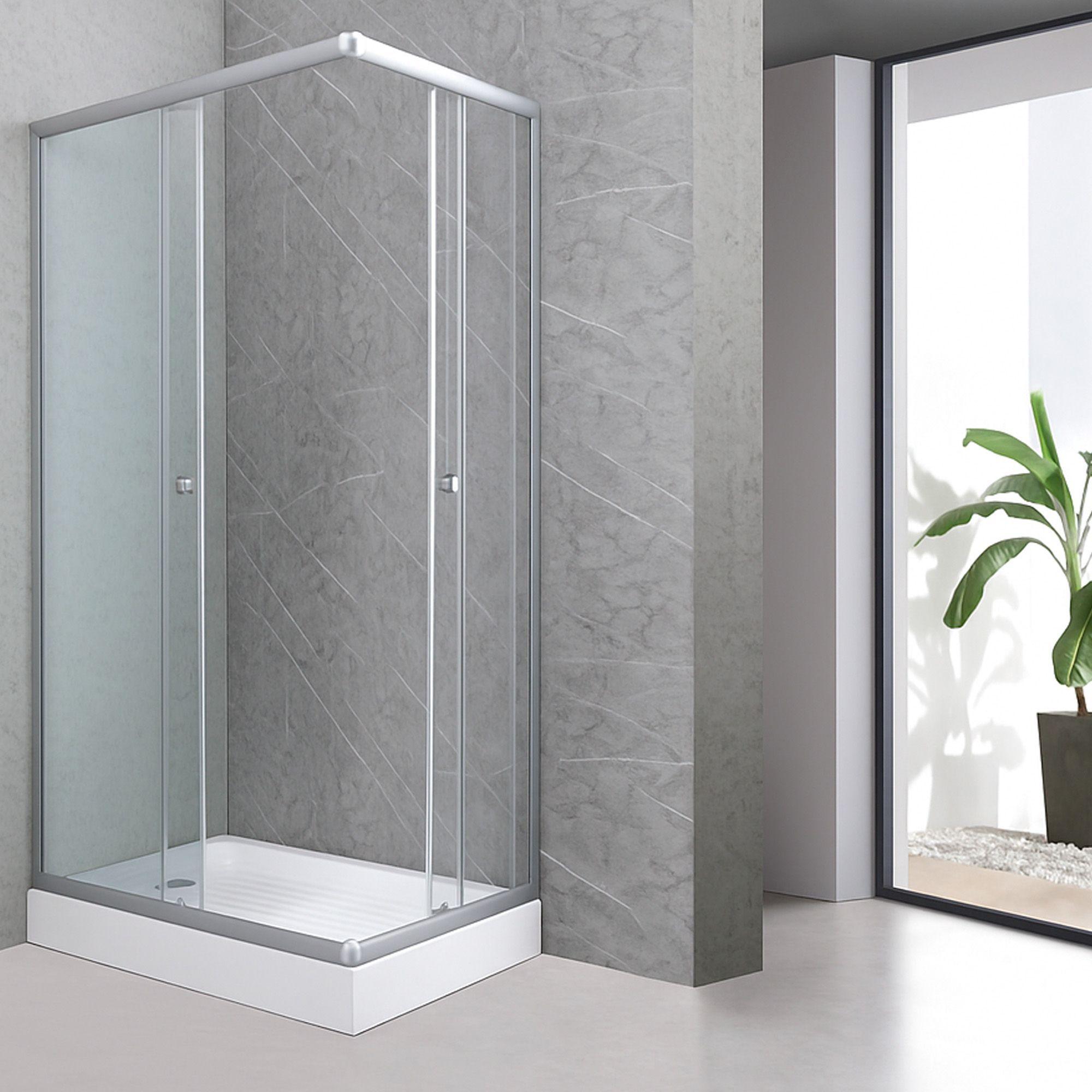 Shower Rectangular Lens Vidrios Transparentes 120x80cm (Incluye Receptáculo)-4