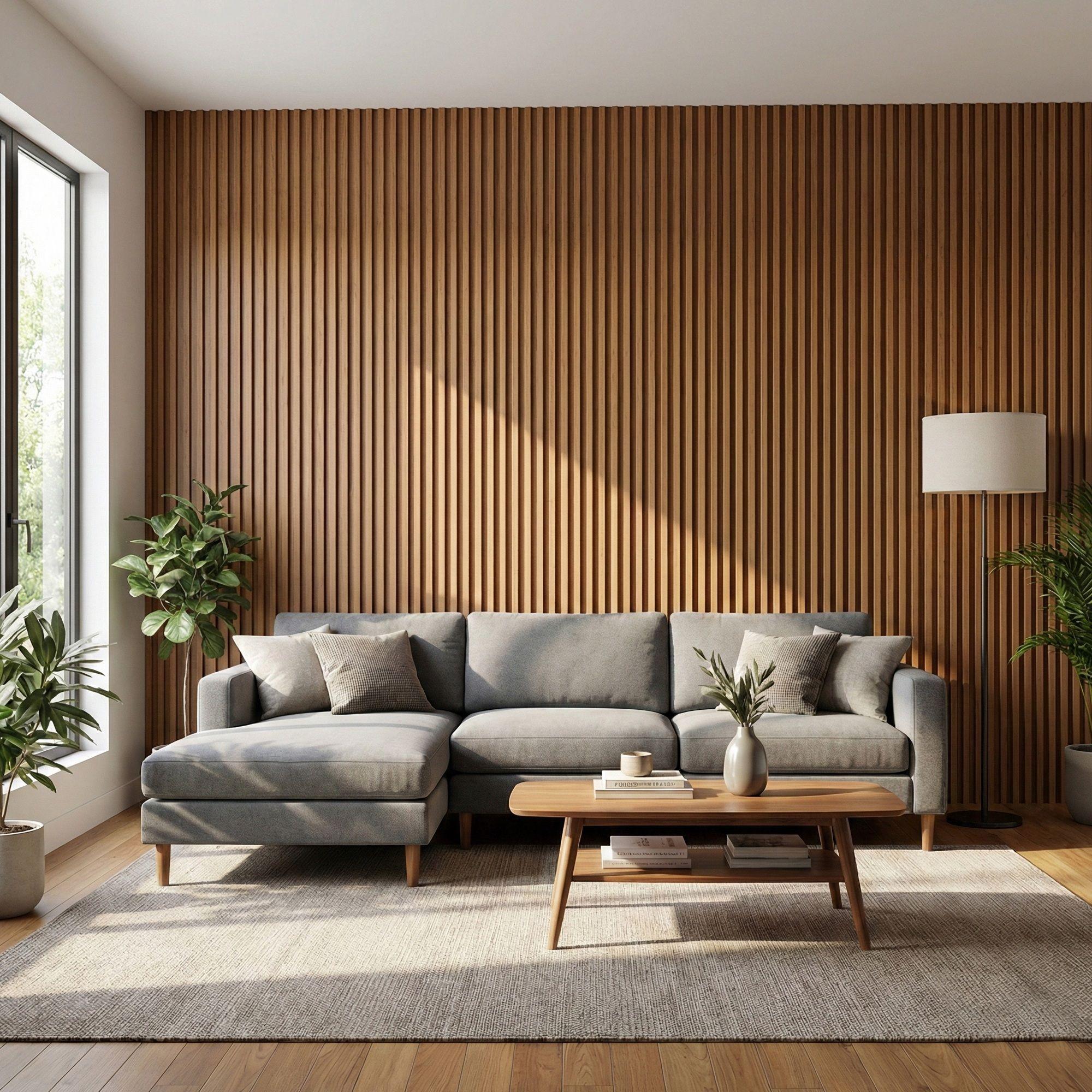 Wall Panel Café Claro 240x16 cm 3.84 m² (10 Paneles)-2