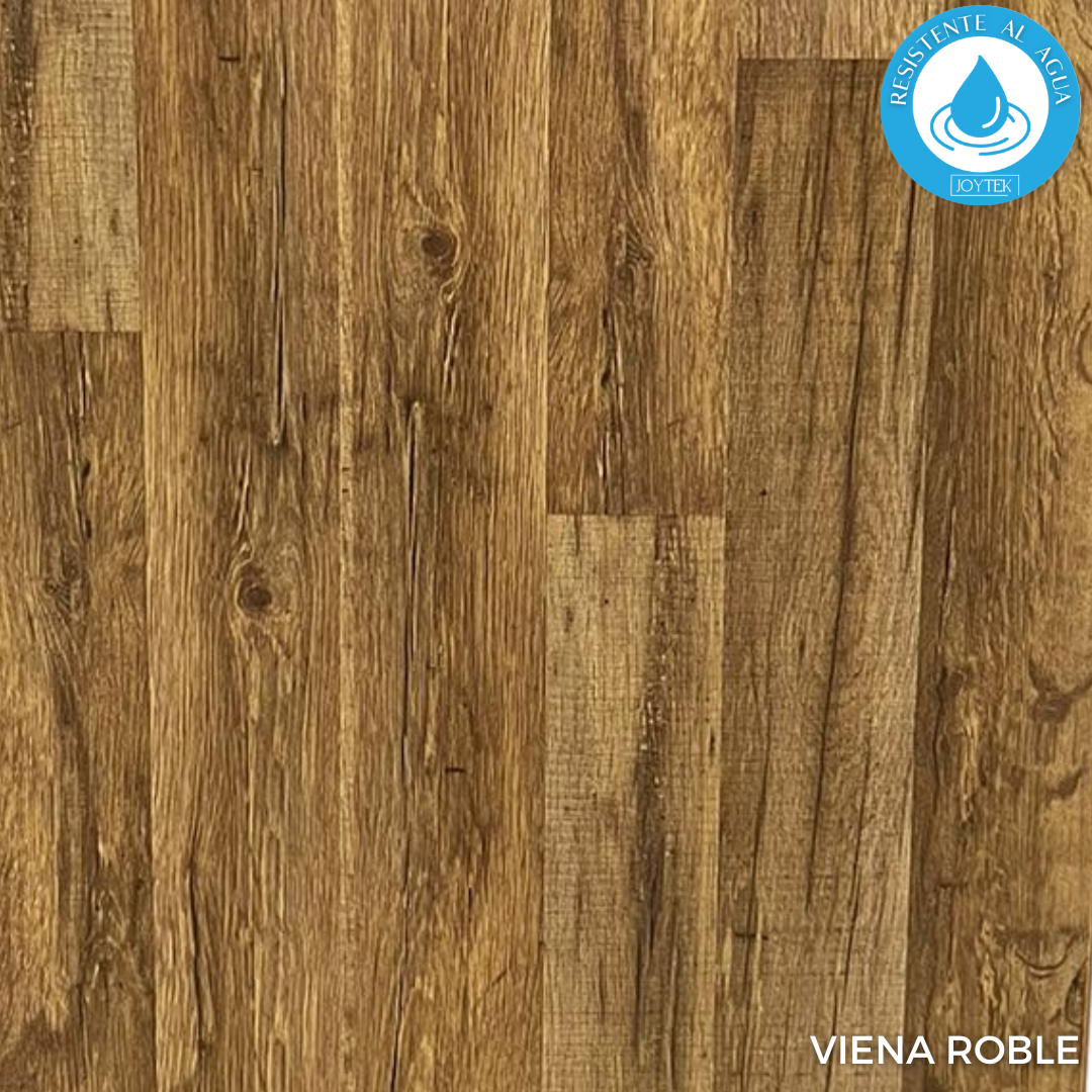 Piso Flotante Resistente al Agua 8 mm Viena Roble 121x19 cm / 1,92 m2 (1 Caja 8 Uni)-0