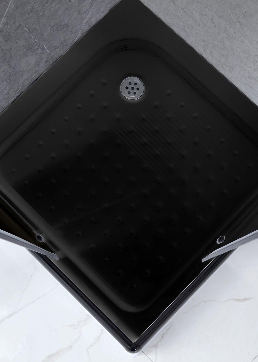 Shower Recto Style Negro 70x70x185cm (Incluye Receptáculo)-6