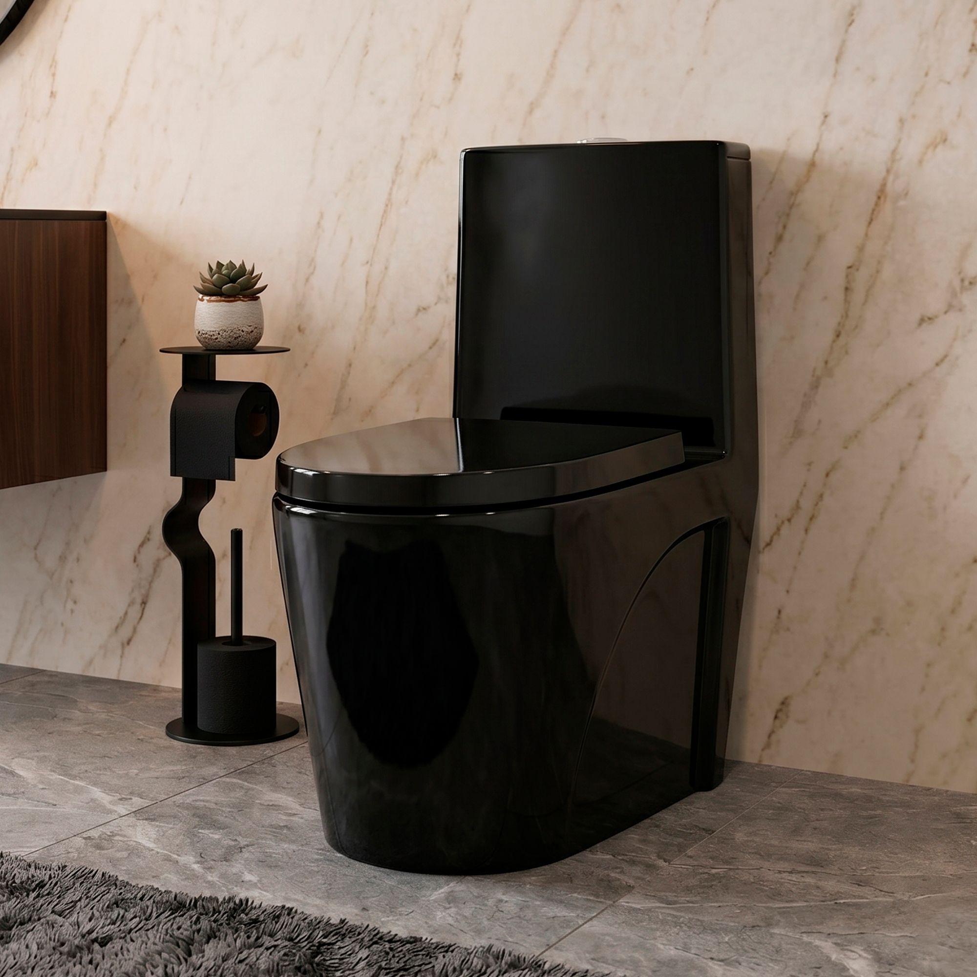 WC One Piece 2007 Negro Descarga a Piso 30 cm-2