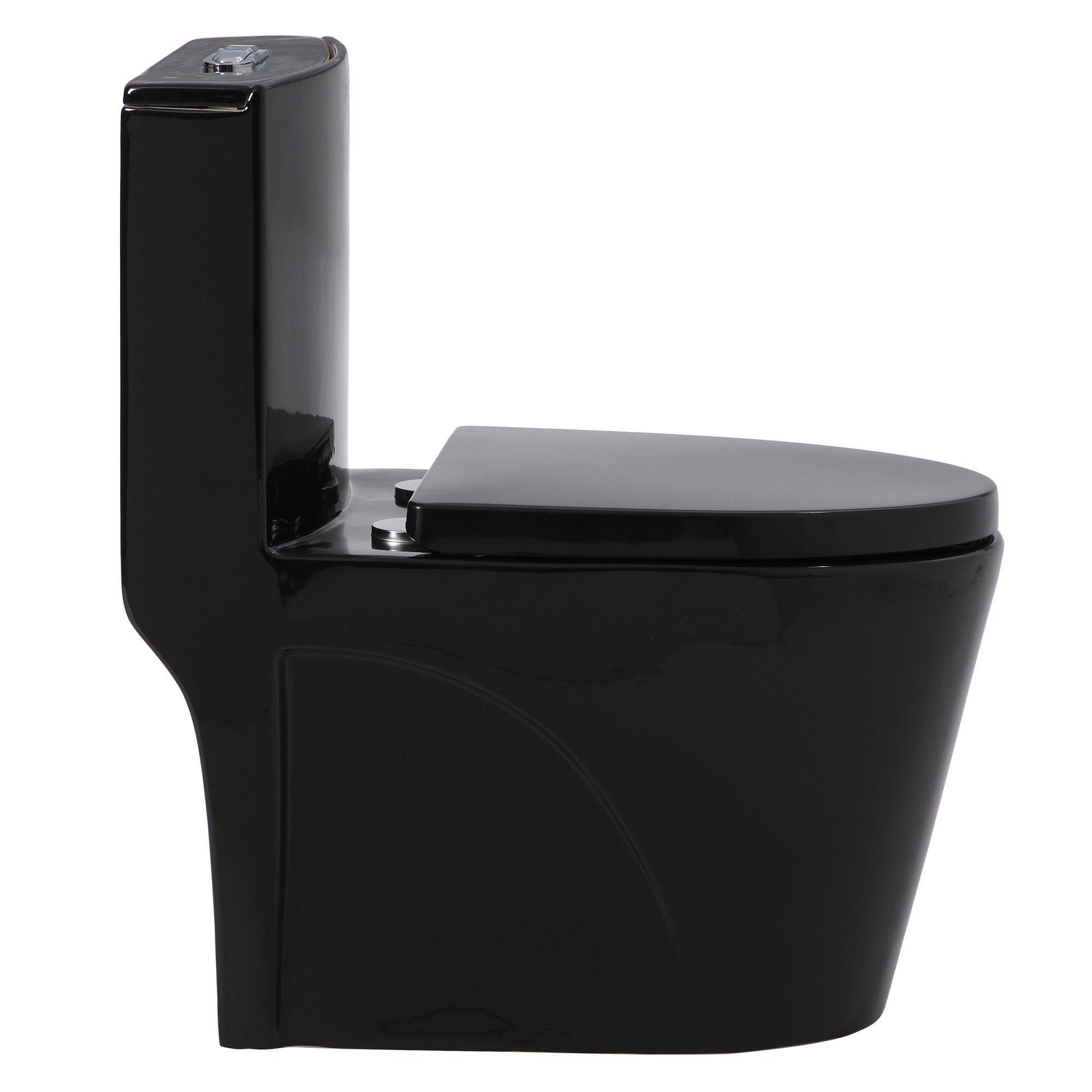 WC One Piece 2007 Negro Descarga a Piso 30 cm-4