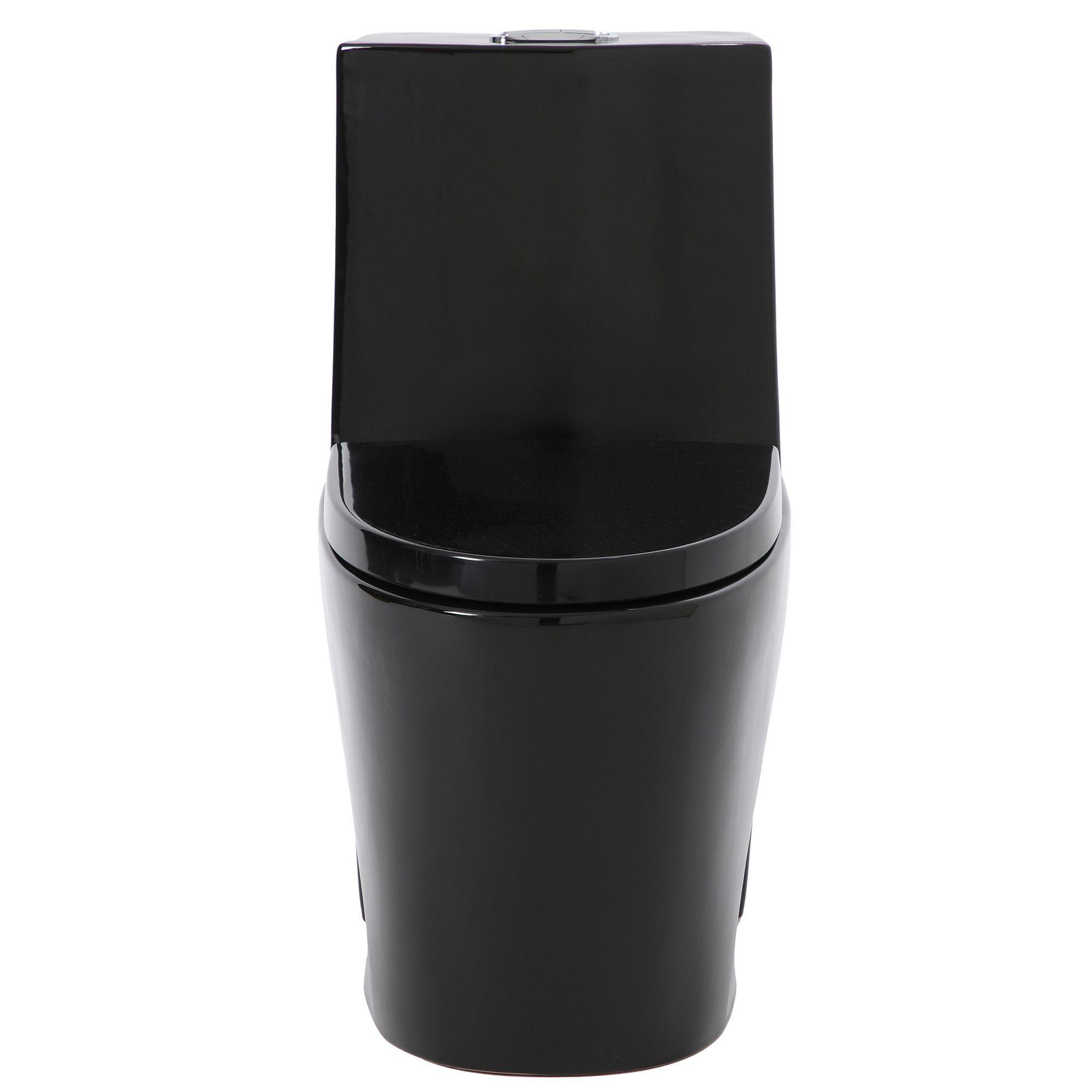 WC One Piece 2007 Negro Descarga a Piso 30 cm-5