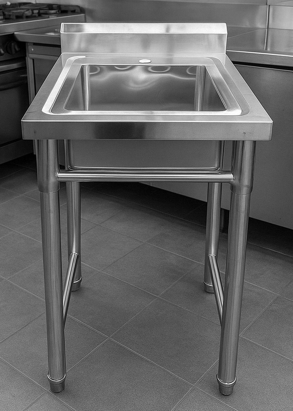 Lavafondo de Acero Inoxidable Joytek 50x50x90 cm-2