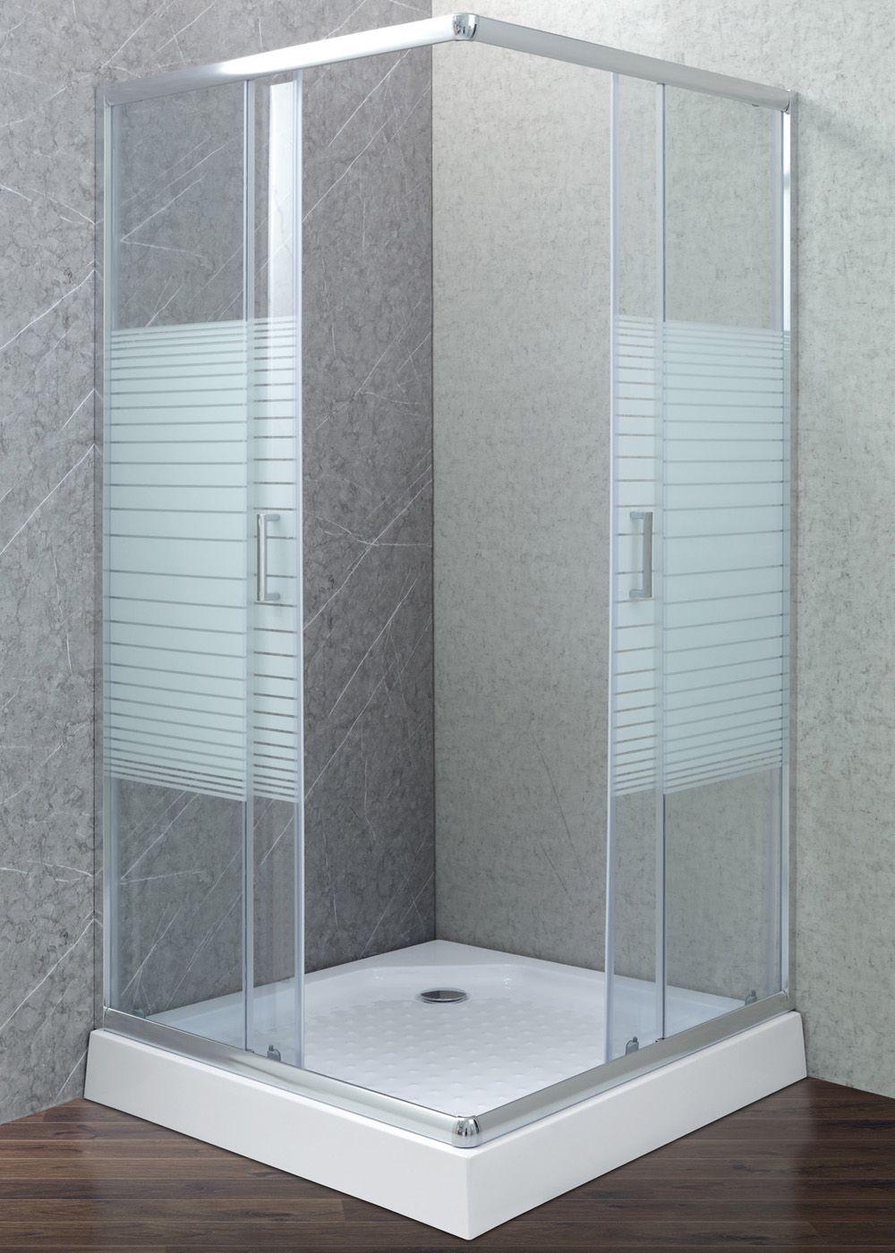 Shower Recto Strava Blanco 90x90cm (Incluye Receptáculo)-2