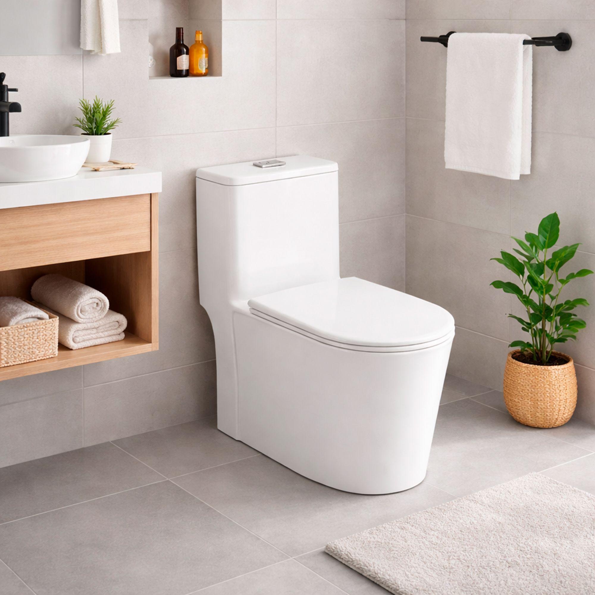 WC One Piece Demarks 2058 Descarga a Piso 30 cm-3