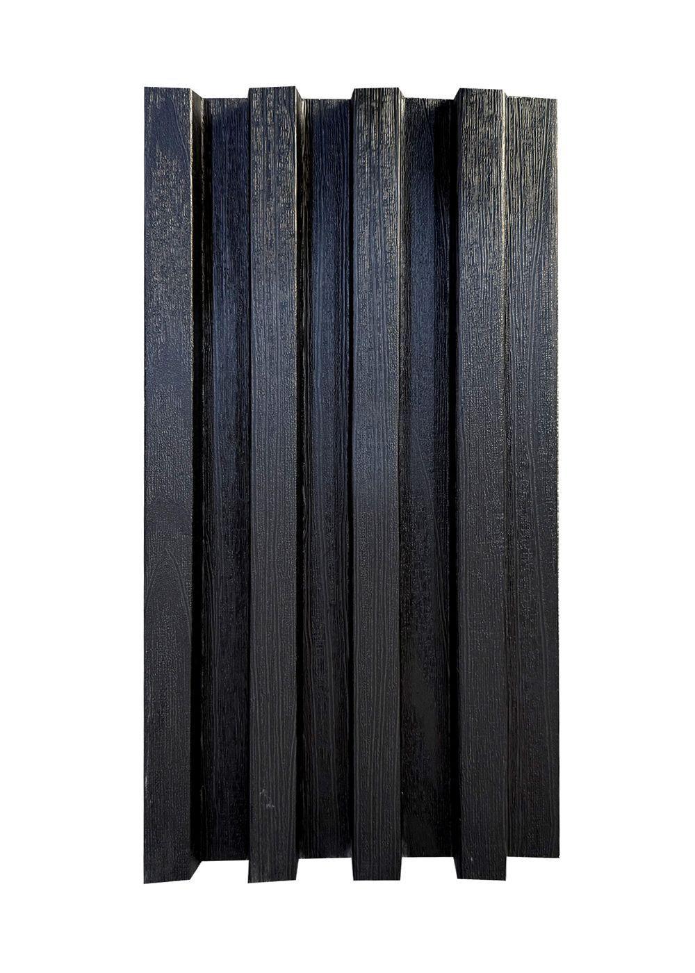 Caja Wall Panel PVC Negro 290x16 cm 4,78 m2 10 Paneles-4