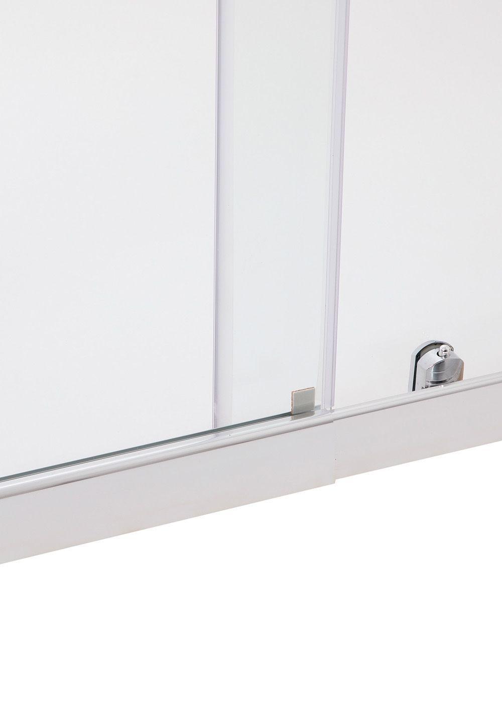 MAMPARA AJUSTABLE DE DUCHA STYLE 120-140 LINEAS BLANCAS (2 HOJAS)-6