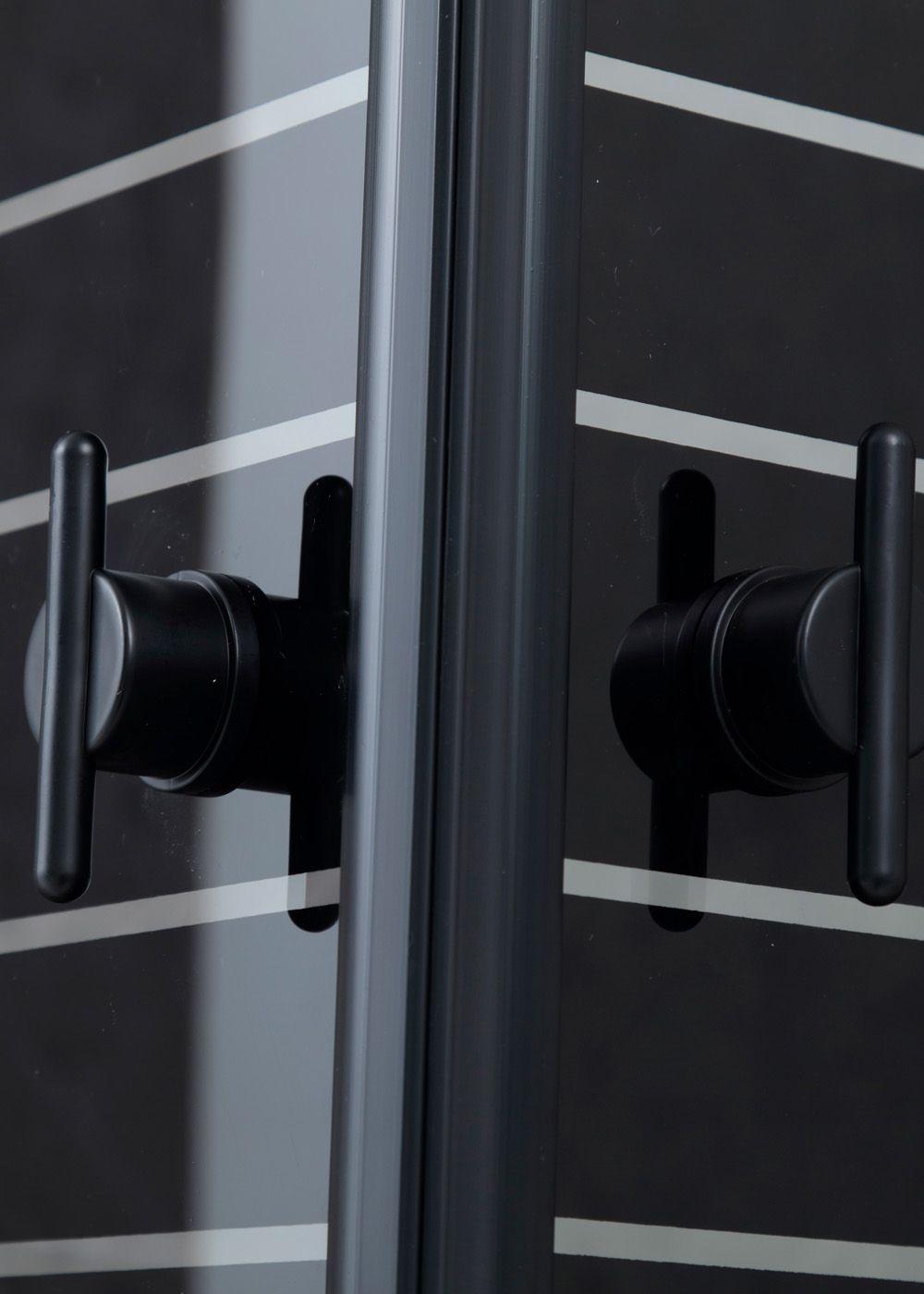 Shower Rectangular Strava Negro 100x70cm (Incluye Receptáculo)-4