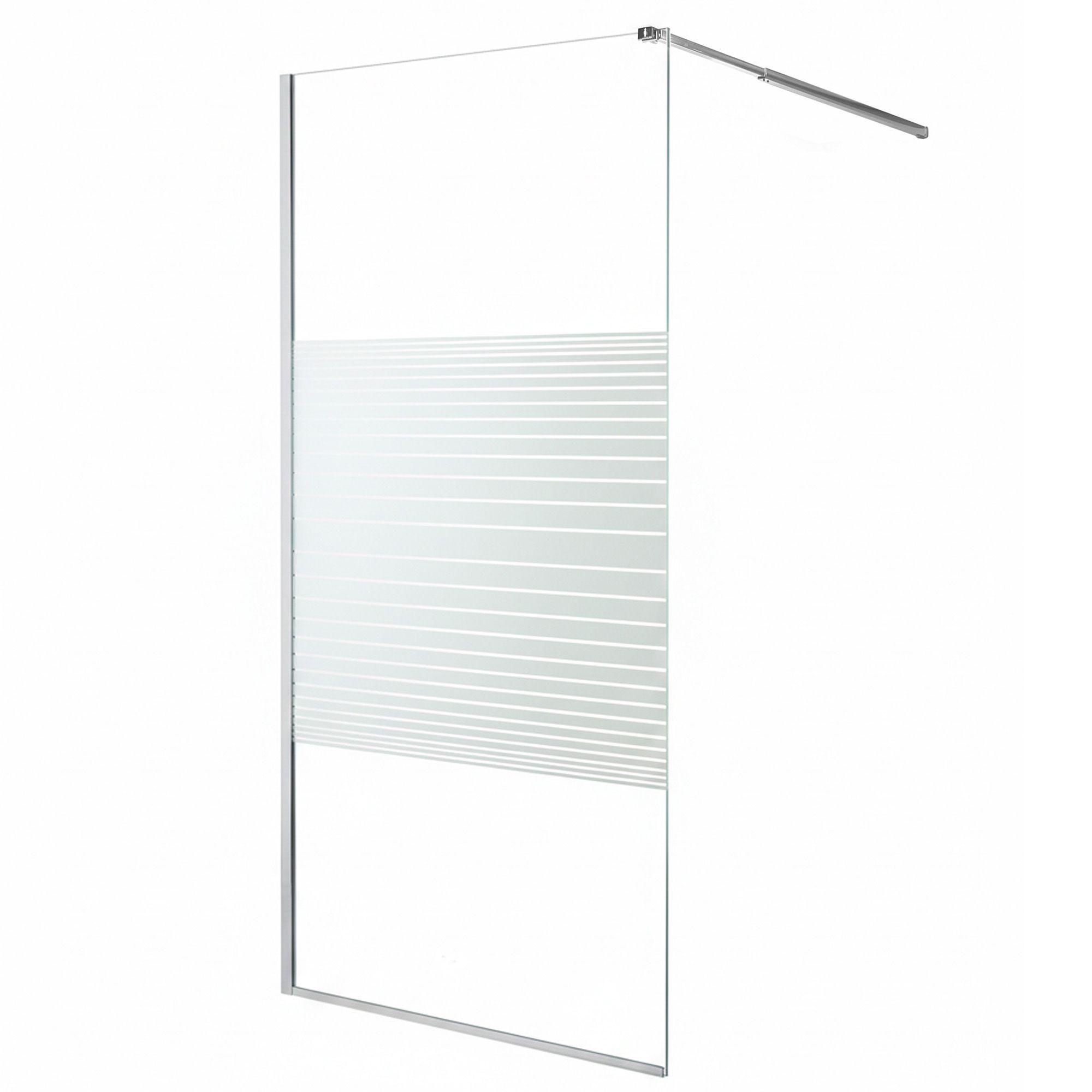 Mampara Fija de Baño Strava Blanca Joytek 190×90 cm Vidrio Templado 8 mm-3