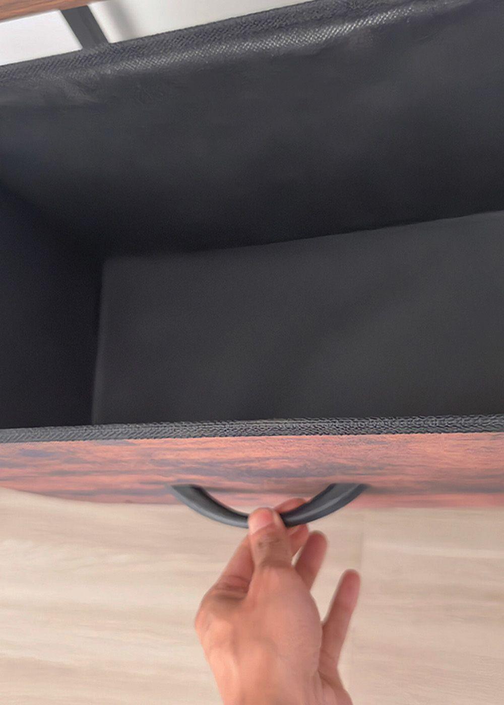 Estante Organizador Decorativo con Repisas y Cajón Inferior 141x42x29 cm-4