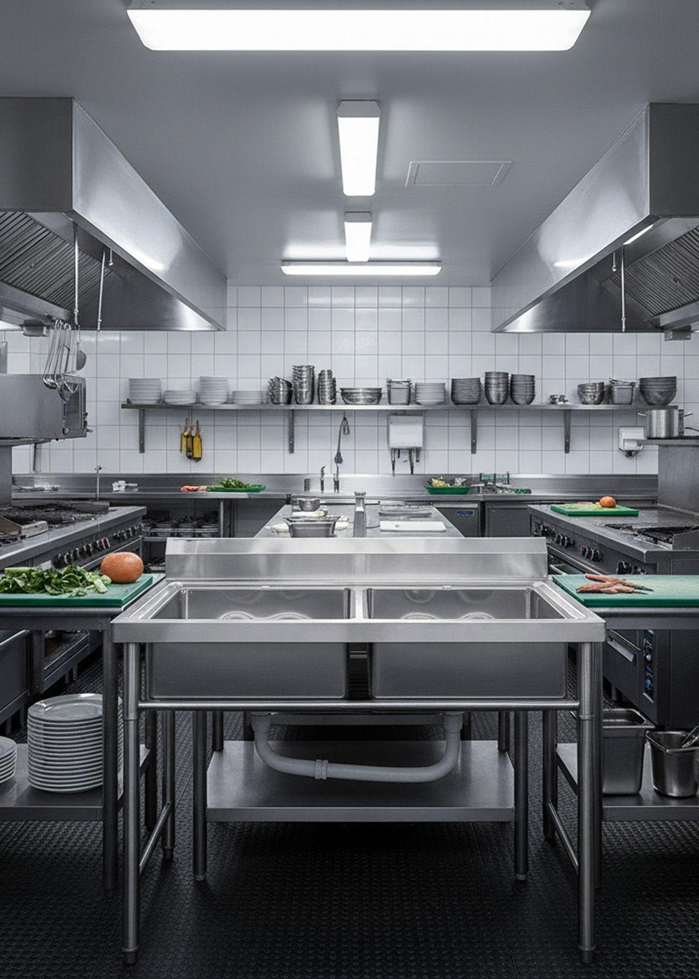 Lavafondo de Acero Inoxidable Doble Joytek 120x60x90 cm-5