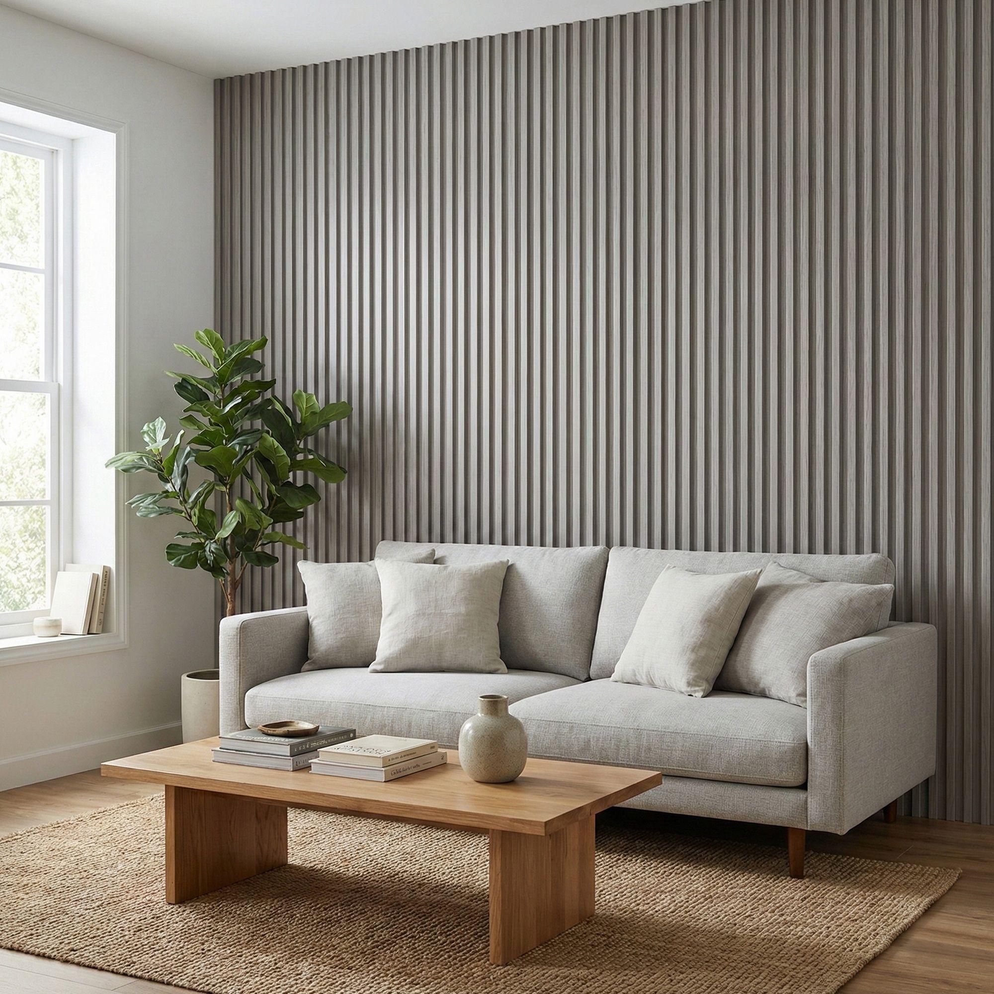 Wall Panel Gris 240x16 cm 3.84 m² (10 Paneles)-2