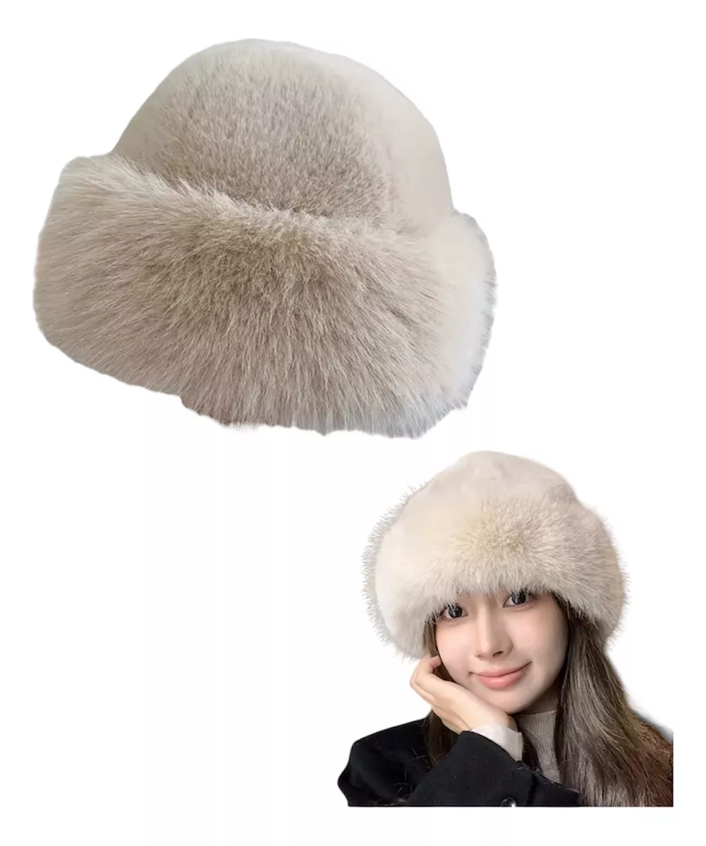 Sombrero De Piel Outfit Elegante A La Moda Otoño Invierno-0