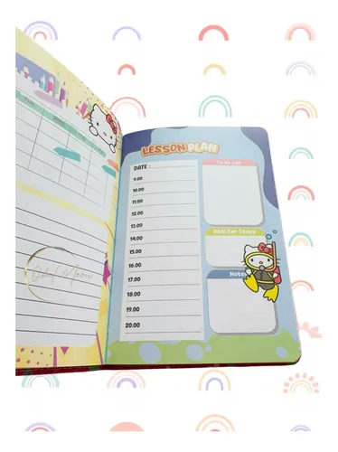 Pack Libreta Hello Kitty, Marca Páginas, 2 Lápices Grafitos-2