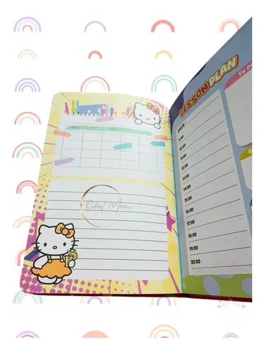 Pack Libreta Hello Kitty, Marca Páginas, 2 Lápices Grafitos-5