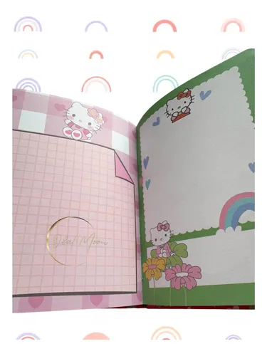 Pack Libreta Hello Kitty, Marca Páginas, 2 Lápices Grafitos-6