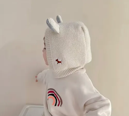 Gorro Invierno Bebé Abrigadores Diseño Con Orejitas Tiernas-5