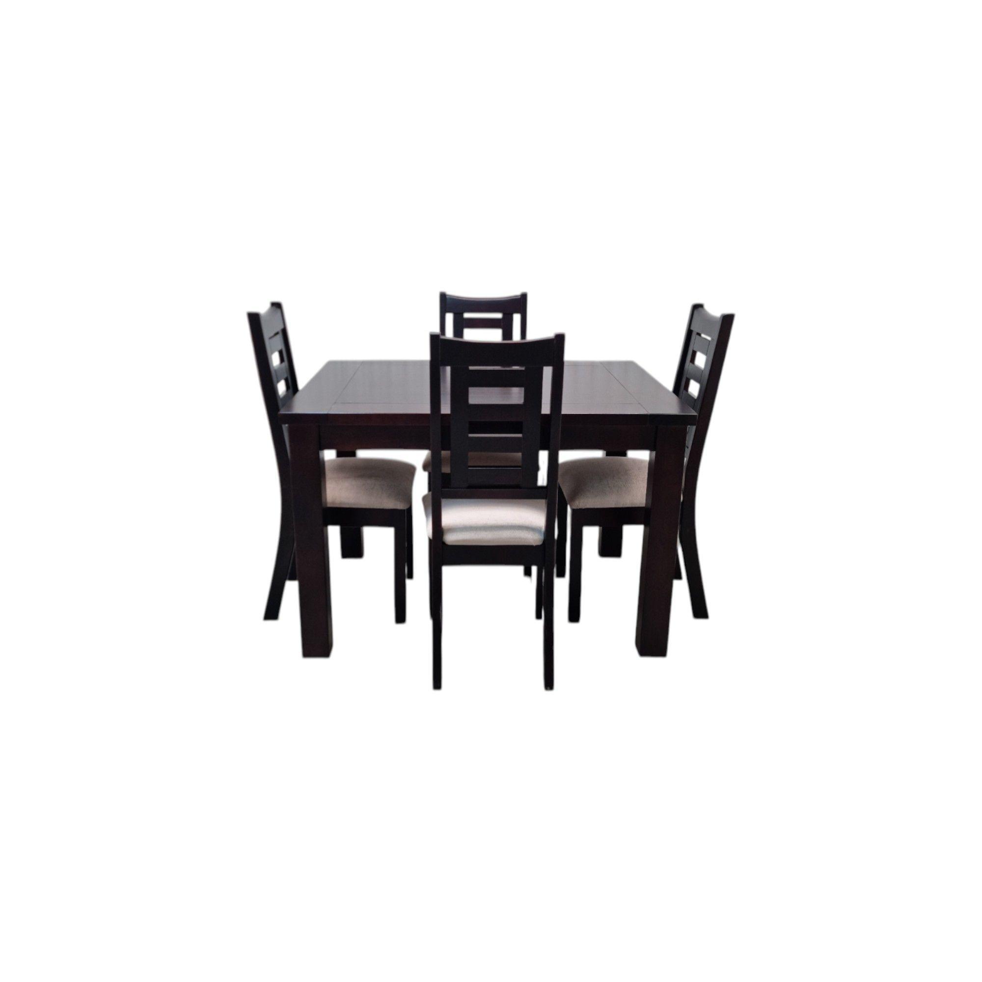 Comedor 4 Sillas Hamburgo Chocolate Rectangular-7