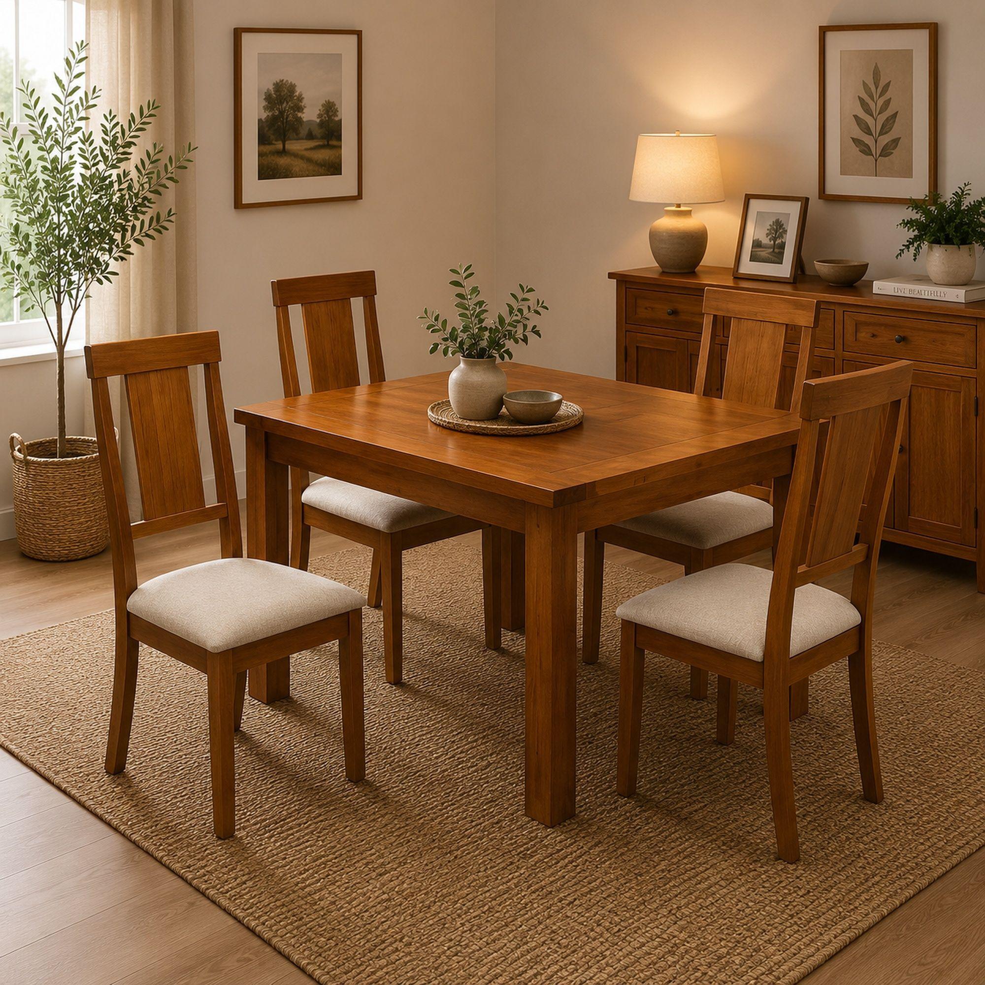 Comedor 4 Sillas Munich Color Caramela-1