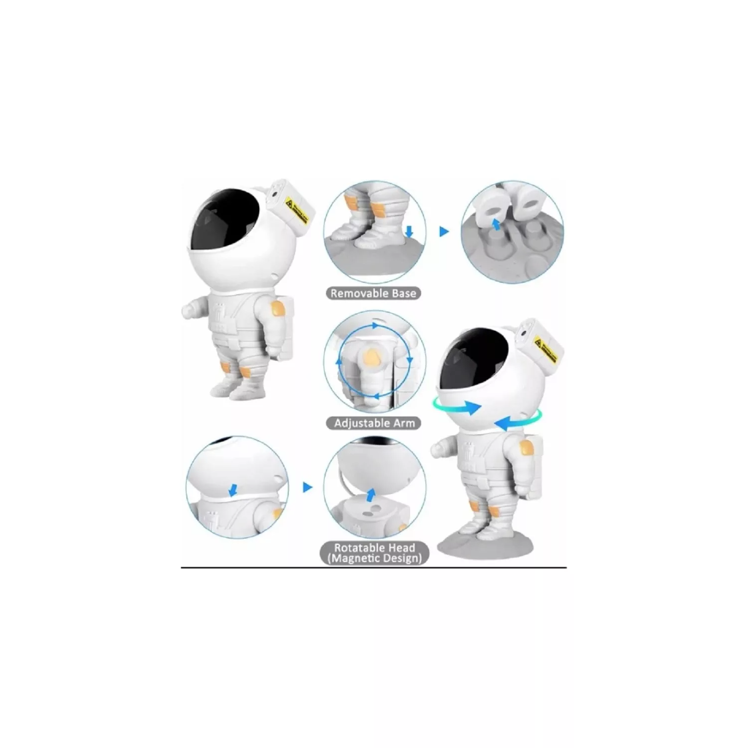 Lampara Proyector Astronauta De Galaxia Luz Led /rgb-premium-2