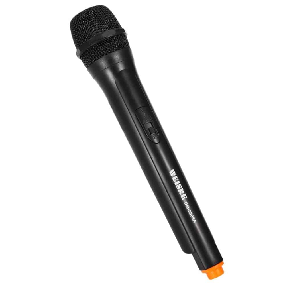 Micrófono Inalámbrico Profesional VHF con receptor, WEISRE DM – 3308A-2