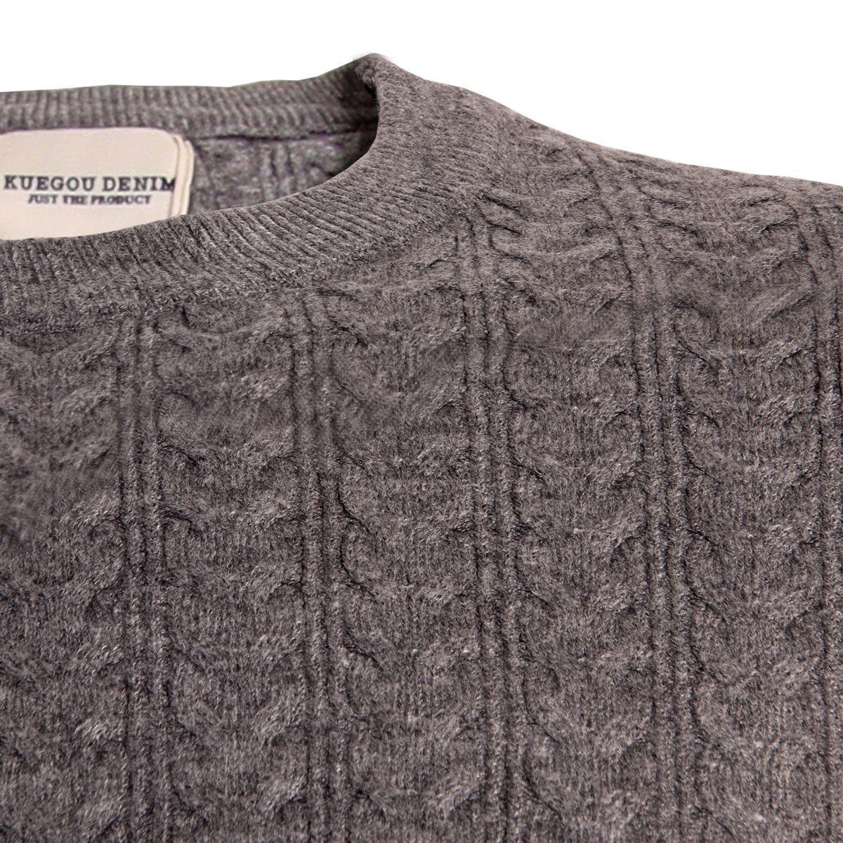 Sweater De Hombre Cuello Redondo Gris-1