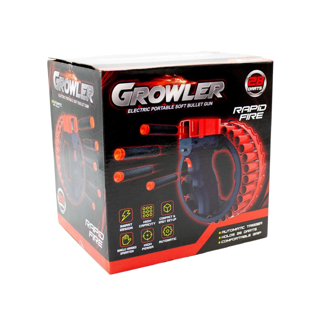 Lanza Dardos Automático Recargable 28 Dardos Growler-5