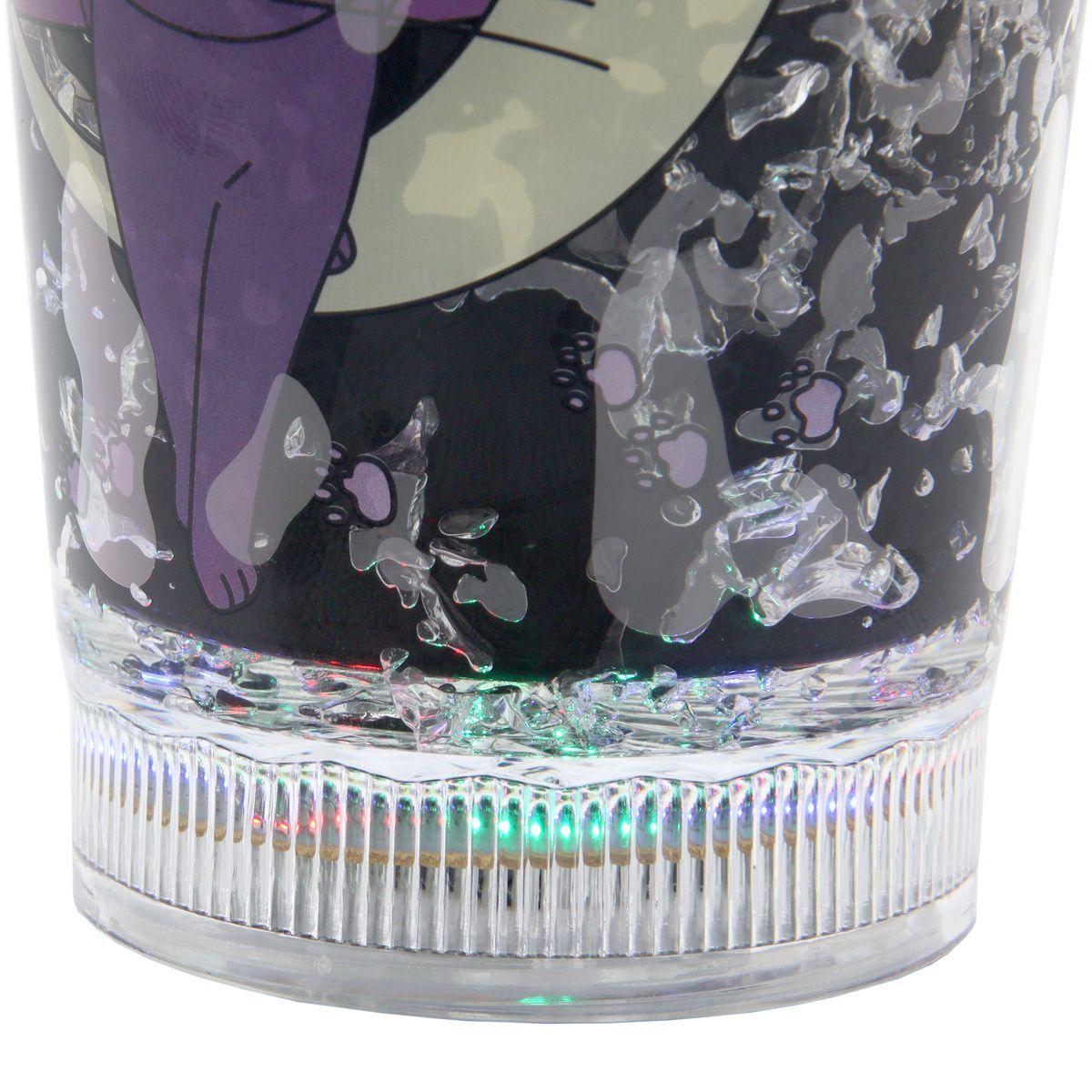 Vaso Diseño Sailoor Mon Luna Blanca Con Glitter y Luz Led Kawaii-3