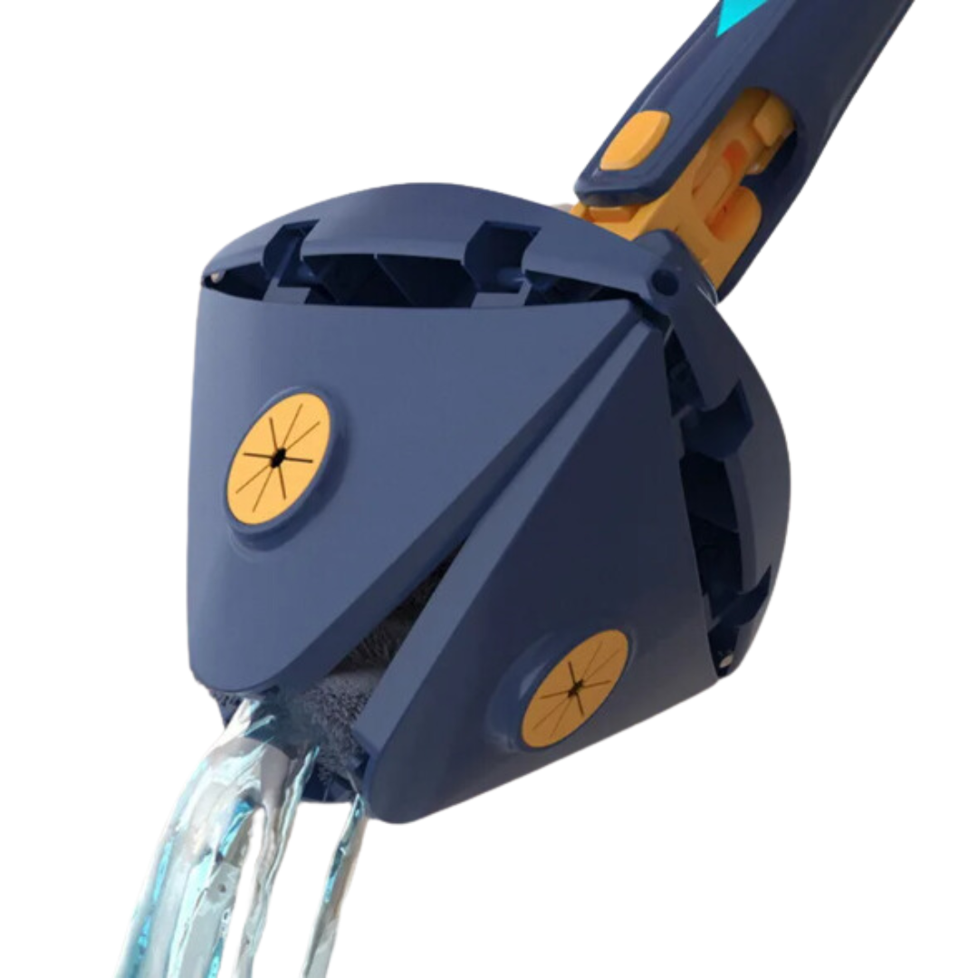 Mopa Triangular Azul Extendida Rotación 360°-3